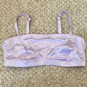 Aerie Lavender Satin Bralette SZ XL NWOT